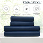 Navy Pinch Pleated Curtains & Drapes 90 Inches Long - Image 5