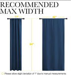 NICETOWN Blackout Curtains for Living Curtains, Moroccan Blue, 2 Panels - Image 5