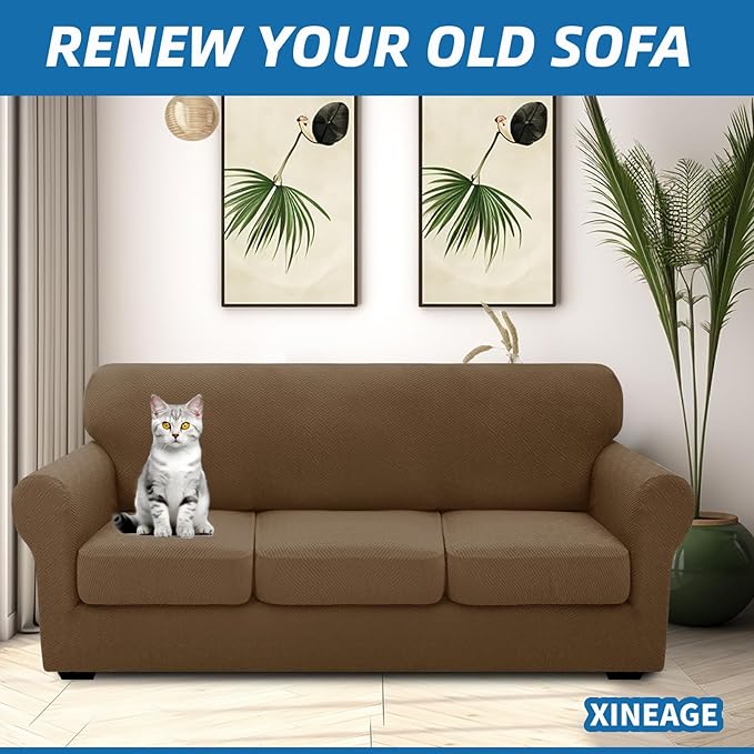 XINEAGE New 4 Pieces Couch Covers - Image 4