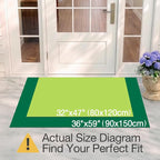 LUMI Outside Welcome Door Mat 32x47, Non-Slip Durable Rubber Easy Clean | Sweet - Image 2