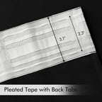 MIULEE Black Back Tab Blackout Curtains 52x78 Inch Length 2 Panels Set | Rod - Image 4