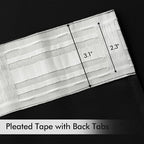 MIULEE Black Back Tab Blackout Curtains 52x104 Inch Length 2 Panels Set | Rod - Image 4