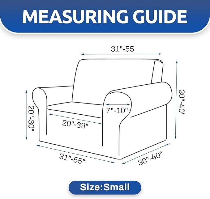 Stretch Chair Sofa Slipcover, Single Couch Cover, Dark Purple | 1-Piece - Image 5