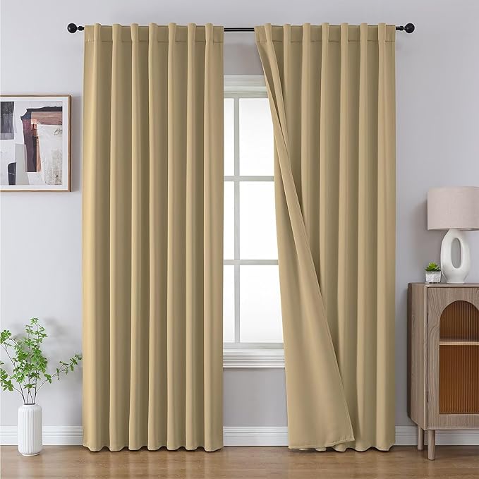 Joydeco 90 Inch Blackout Curtains by JOYDECO