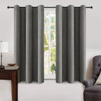 MIULEE 100% Blackout Linen Curtains by MIULEE