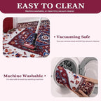 SERISSA 9x12 Washable Non Slip Boho Area Rug - Image 4