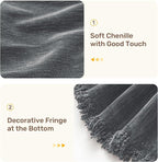2 Pieces Sectional Couch Covers L Shaped Cover XXXL Dark Gray | Thick Washable - Image 7