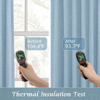 Linen 100% Blackout Window Curtains - Image 4