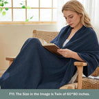EMME Cotton Muslin Throw Blanket 4 Layer - Image 4