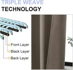 Simplebrand Ava Latte Short Blackout Curtains - Image 5