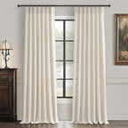 Extra Long 144 Inch Pinch Pleated Light Filtering Large Curtains by PleatedDrapes