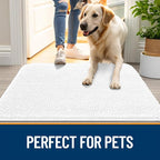 OLANLY Dog Door Mat for Muddy Paws 45x27, Super Absorbent Chenille Mud Mat | - Image 6