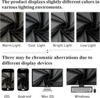 Black Sheer Curtains 50 Inch Length 2 Pcs, Light Filtering Bedroom Curtains - Image 7