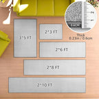 Area Rug with Non Slip Rubber Backing, Washable Soft Floor Carpet - Image 2