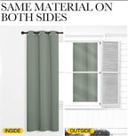 NICETOWN Sage Green Nursery Essential Thermal Insulated Solid Grommet Top - Image 6