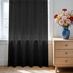 SpaceDresser Check Sheer Curtains 84 Inches Long - Image 3