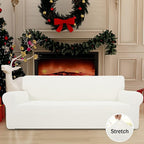 Easy-Going Stretch Oversized Sofa Couch Slipcover Washable Cream | 1-Piece - Image 2
