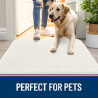 OLANLY Dog Door Mat for Muddy Paws 59x32, Super Absorbent Chenille Mud Mat | - Image 6