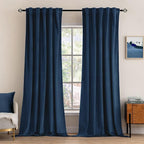 MIULEE Navy Blue Velvet Curtains 52x96 inches Luxury Blackout Curtains | by MIULEE