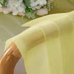 Goose Yellow Sheer Curtains 90 Inches Long 2 Panels, Voile Rod Pocket Light - Image 9