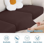 Milk Silk Couch Cushion Covers, Sofa Covers Washable - Image 5