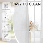 MYSKY HOME Natural Curtains for Living Room 1 Panel - Image 8