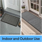 GORILLA GRIP 100% Waterproof All-Season WeatherMAX Doormat 35x23, US Designed - Image 9