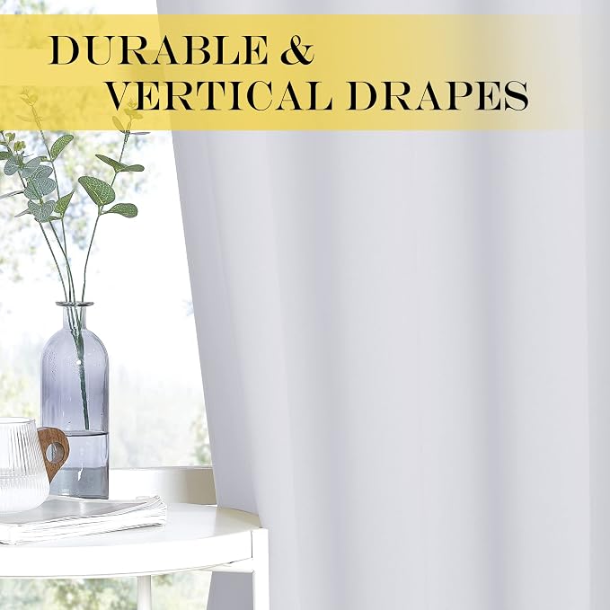 NICETOWN Patio Door Curtain Vertical Blinds, Grommet Room Darkening Curtain - Image 5