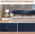 Easy-Going 100% Waterproof Chair Couch Cover, Stretch Jacquard Sofa Cover | - Image 3