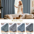 H.VERSAILTEX Blackout Curtains for Bedroom Thermal Insulated Room Darkening - Image 5