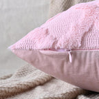 Set of 2 Soft Moroccan Throw Pillow Covers 16x16 Inch Plush Boho Decorative - Image 3