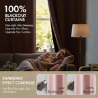 MIULEE Light Pink 100% Blackout Short Curtains - Image 2