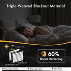 MIULEE Blackout Curtains for Bedroom 2 Panels 29 x 40 Inch Long Pure White | - Image 2