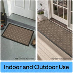 GORILLA GRIP 100% Waterproof All-Season WeatherMAX Doormat, US Designed Natural - Image 9