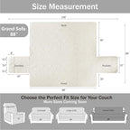 Quilted Grand Sofa Covers Washable, Couch Cover - Image 7