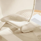 MIULEE Butter Cream Sheer Curtains 84 Inches Long 4 Panels 54 x 84 Inches | - Image 7