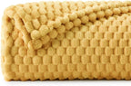 BEDELITE Yellow Twin Blanket for Couch, Soft Cozy Gifts for Women, 60 * 80 | 3D by BEDELITE