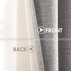 MIULEE 100% Blackout Linen Curtains - Image 6