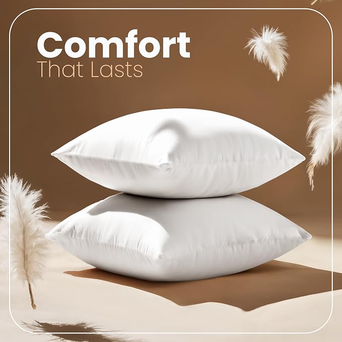 Utopia Bedding 20x20 Pillow Inserts, 2 Pack | Indoor cushion inserts - Image 4