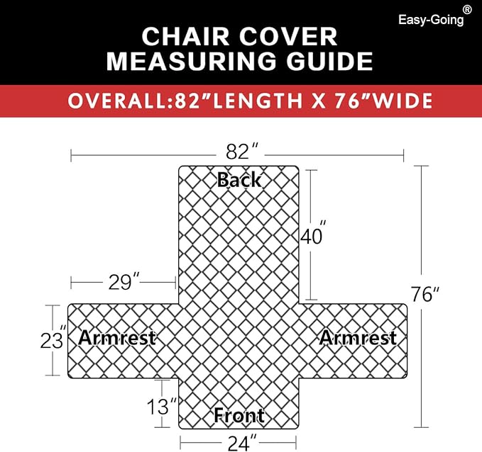Easy-Going Reversible Couch Cover, Small Chair, Dark Blue/Light Blue | Machine - Image 6