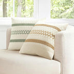 MIULEE Set of 2 Sage Green Boho Decorative Lumbar Pillow Covers 12x24 Inch | - Image 10