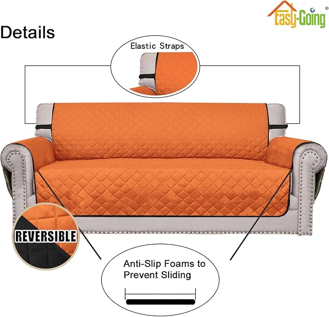 Easy-Going Reversible Couch Cover, Oversized Chair, Water Resistant Furniture - Image 3
