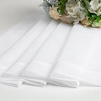 Simplebrand Sheer White Curtains 63 Inch Length 2 Panels, Rod Pocket Solid - Image 8