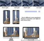 Simplebrand Ava Denim Blue Blackout Curtains - Image 9