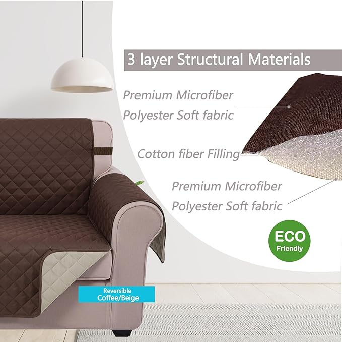 U-NICE HOME Loveseat Sofa Cover - Image 4