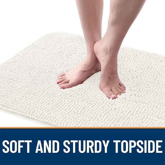 OLANLY Dog Door Mat for Muddy Paws 59x32, Super Absorbent Chenille Mud Mat | - Image 4