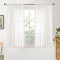 BGment 42X45 Inch Length Linen Semi Sheer Curtains by BGment