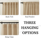 RYB HOME Farmhouse Boho Linen Sheer Curtains 90 inches Long - Image 2