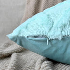 Set of 2 Soft Moroccan Throw Pillow Covers 18x18 Inch Plush Boho Decorative - Image 2