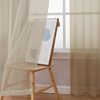 Taupe Sheer Curtains 90 Inches Long - Image 7
